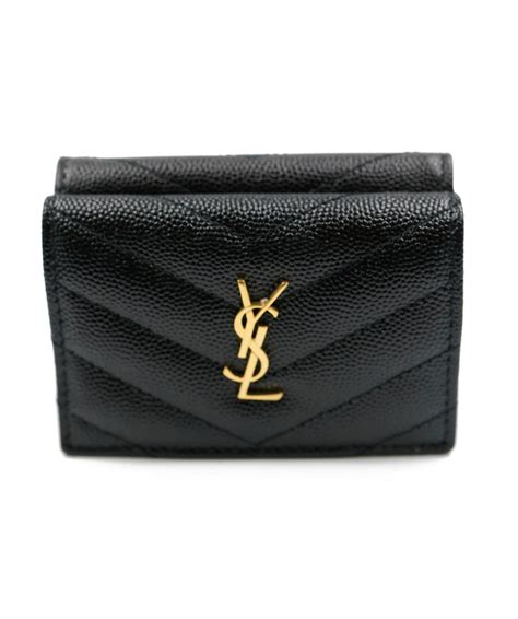 ysl grained leather wallet|ysl wallets best price.